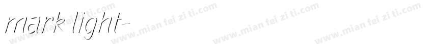 mark light字体转换
